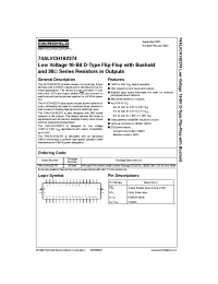 Datasheet 74ALVCH162374T manufacturer Fairchild