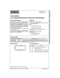 Datasheet 74ALVCH245MTCX производства Fairchild