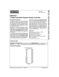 Datasheet 74C911 manufacturer Fairchild