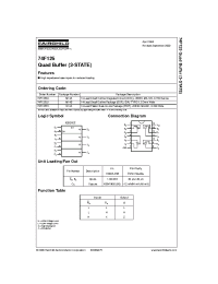 Datasheet 74F125SC manufacturer Fairchild