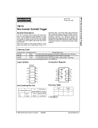 Datasheet 74F14PC manufacturer Fairchild