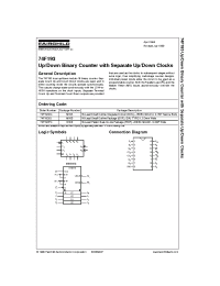 Datasheet 74F193SC manufacturer Fairchild