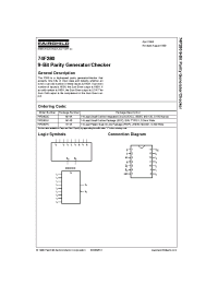 Datasheet 74F280 manufacturer Fairchild