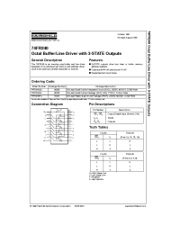 Datasheet 74FR240 manufacturer Fairchild