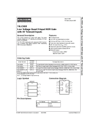 Datasheet 74LCX02MTC manufacturer Fairchild