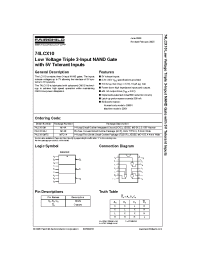 Datasheet 74LCX10MX manufacturer Fairchild
