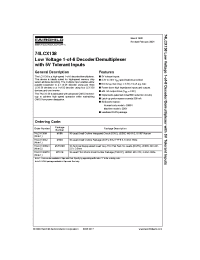 Datasheet 74LCX138MTC manufacturer Fairchild