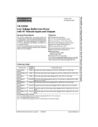 Datasheet 74LCX244 manufacturer Fairchild