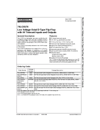 Datasheet 74LCX574BQX производства Fairchild