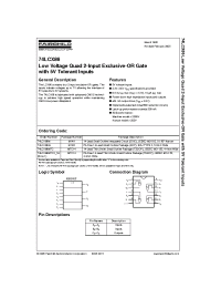 Datasheet 74LCX86M manufacturer Fairchild