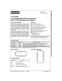 Datasheet 74LCXZ245 производства Fairchild