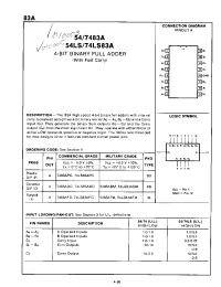 Datasheet 74LS83ADC manufacturer Fairchild