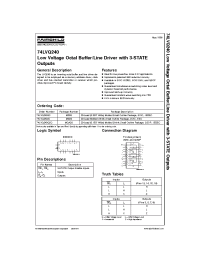 Datasheet 74LVQ240QSC manufacturer Fairchild