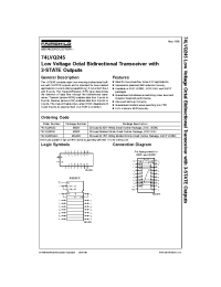 Datasheet 74LVQ245SC manufacturer Fairchild