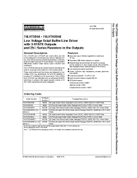 Datasheet 74LVT2244WM manufacturer Fairchild