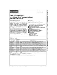 Datasheet 74LVT573SJ manufacturer Fairchild