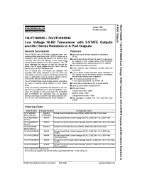 Datasheet 74LVTH162245GX manufacturer Fairchild