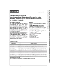 Datasheet 74LVTH2245MTCX_NL manufacturer Fairchild