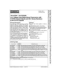 Datasheet 74LVTH2245SJX производства Fairchild