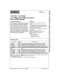 Datasheet 74LVTH240SJX manufacturer Fairchild