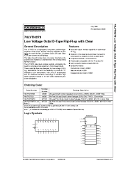 Datasheet 74LVTH273MTC manufacturer Fairchild