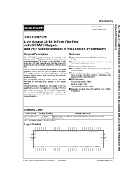 Datasheet 74LVTH322374GX manufacturer Fairchild