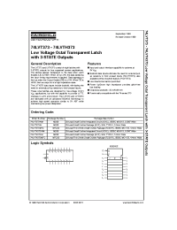 Datasheet 74LVTH373SJ manufacturer Fairchild