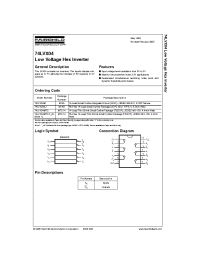 Datasheet 74LVX04MTC manufacturer Fairchild