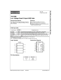 Datasheet 74LVX08M manufacturer Fairchild