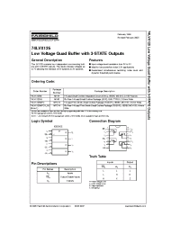 Datasheet 74LVX125 manufacturer Fairchild