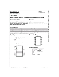 Datasheet 74LVX174SJ производства Fairchild