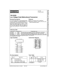 Datasheet 74LVX245 производства Fairchild