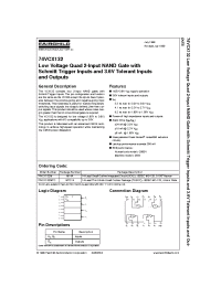 Datasheet 74VCX132M manufacturer Fairchild