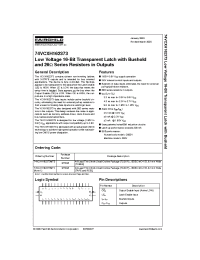 Datasheet 74VCXH162373MTX производства Fairchild
