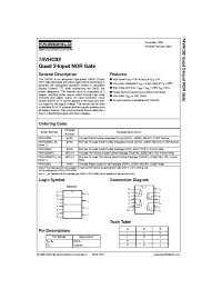 Datasheet 74VHC02MTC производства Fairchild