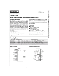 Datasheet 74VHC123A manufacturer Fairchild