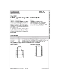 Datasheet 74VHC374MTC manufacturer Fairchild