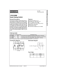 Datasheet 74VHC4066N manufacturer Fairchild