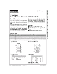 Datasheet 74VHCT540A manufacturer Fairchild