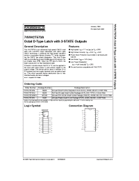 Datasheet 74VHCT573AN manufacturer Fairchild
