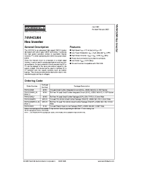 Datasheet 74VHCU04SJ manufacturer Fairchild