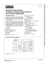 Datasheet ACE1001E manufacturer Fairchild