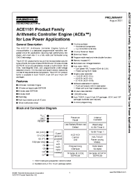 Datasheet ACE1101LM8X manufacturer Fairchild