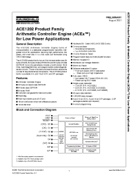 Datasheet ACE1202BVM manufacturer Fairchild