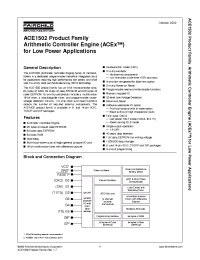 Datasheet ACE1502EM производства Fairchild