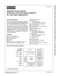 Datasheet ACE1502EM8X manufacturer Fairchild