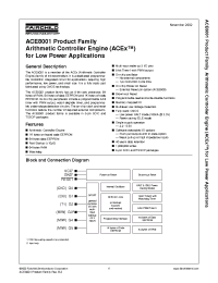 Datasheet ACE8000 manufacturer Fairchild