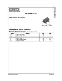 Datasheet BCW60A manufacturer Fairchild