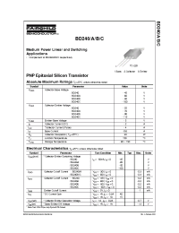 Datasheet BD240A manufacturer Fairchild