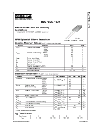 Datasheet BD377 manufacturer Fairchild